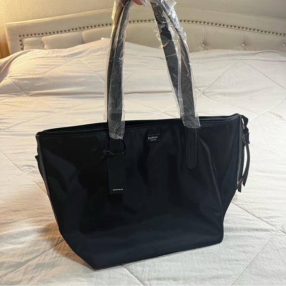 Botkier Bags Large Black Nylon Fabric Tote Shoulder Bag Spacious Women’s Purse - Picture 5 of 15